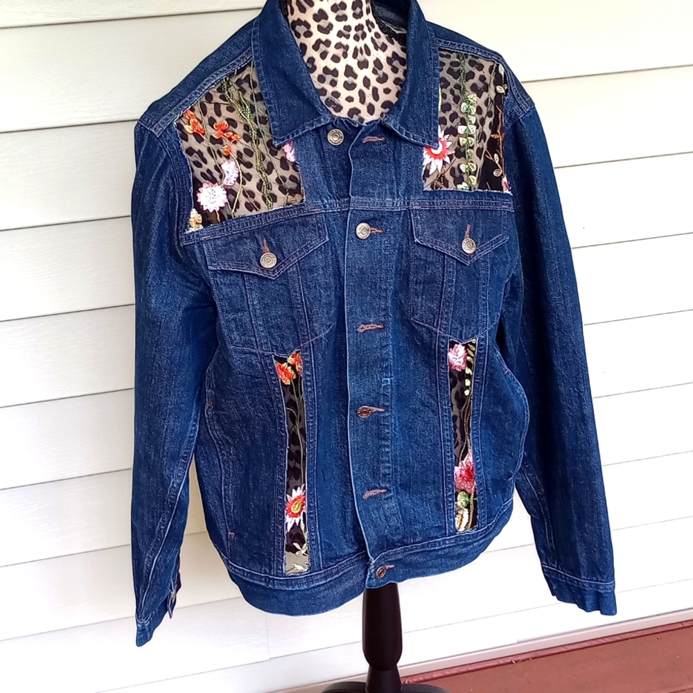 Upcycled Jean Jacket - image 1